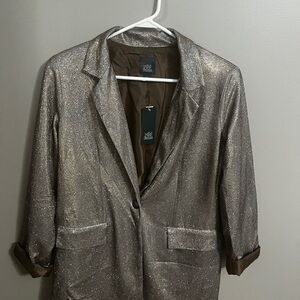 NWT Gold Metallic Women's Blazer, Wild Fable, Size M